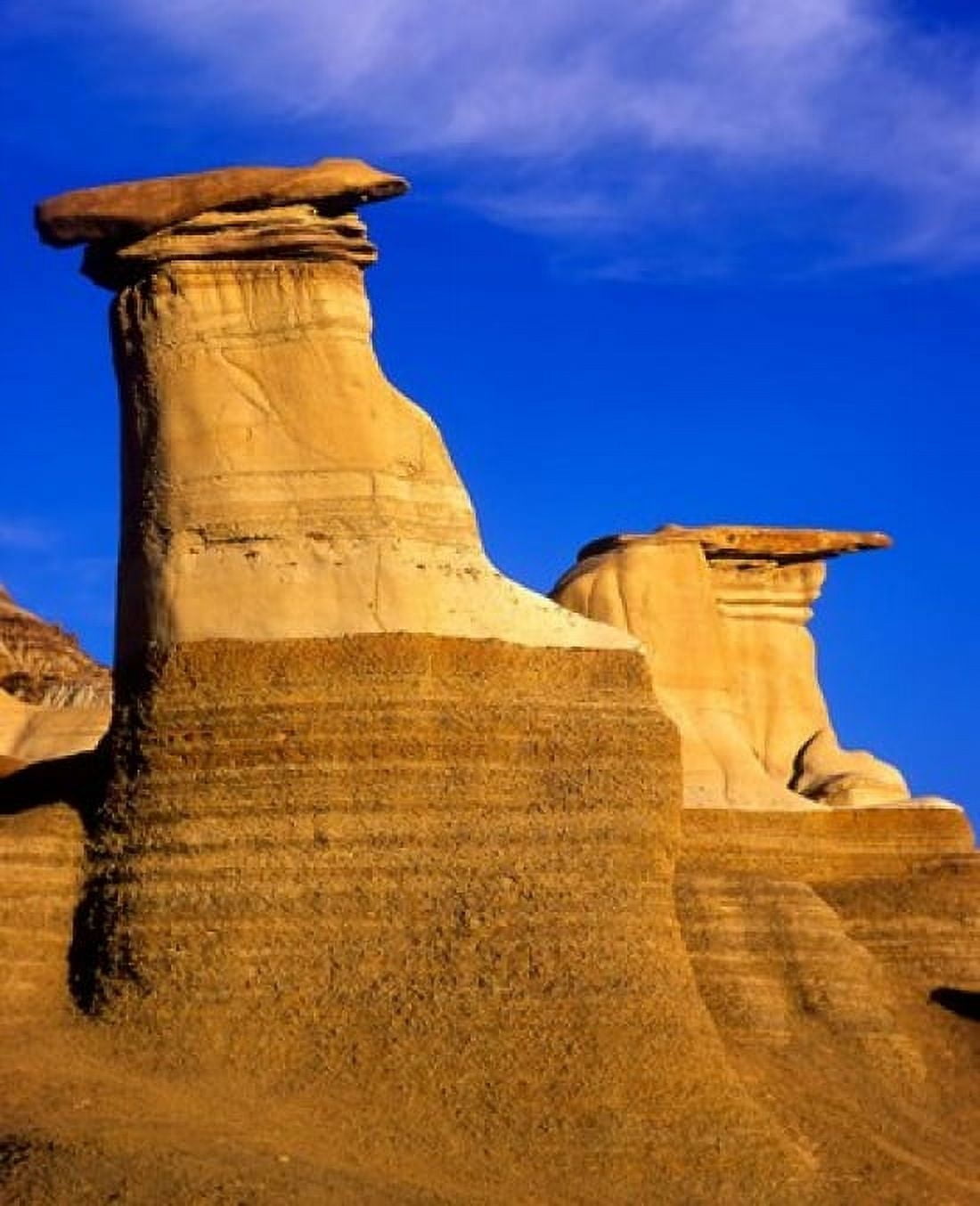 Hoodoos near Drumheller Alberta Canada Canvas Art - Chuck Haney DanitaDelimont (20 x 24)
