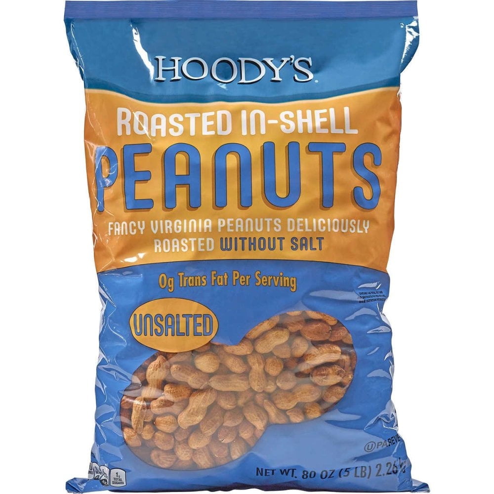 Hoodys In-Shell Classic Roast Peanuts Unsalted-5 lbs (1)
