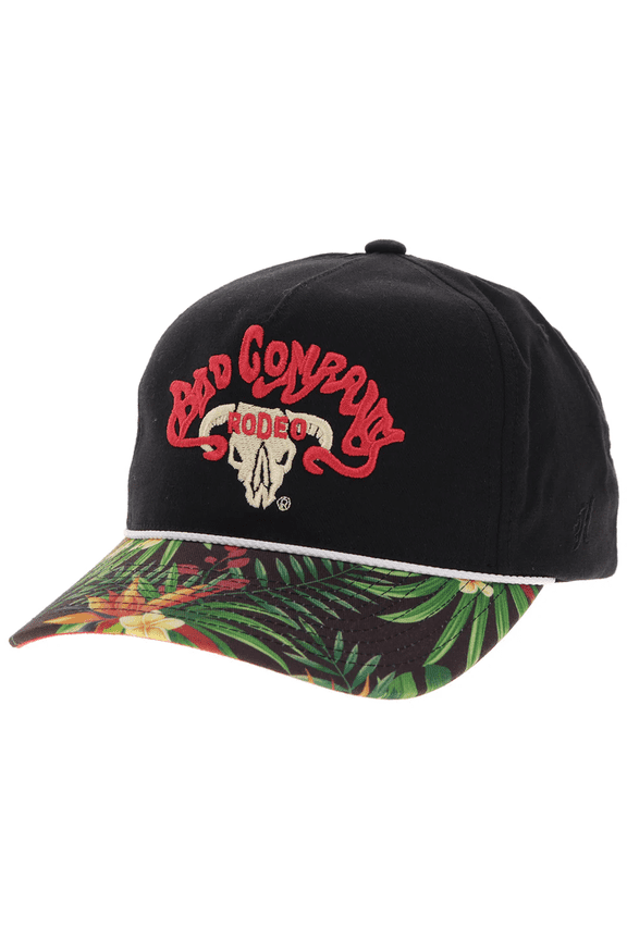 Bad Company Black Floral - Hats Cap - Bc003T-Bkfl