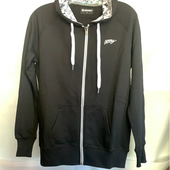 Hooey Ladies Sedona Black Full Zip Hoodie Sweatshirt HH1166BK