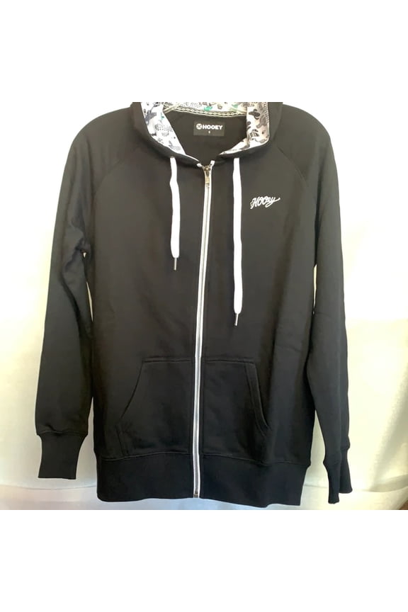 Hooey Ladies Sedona Black Full Zip Hoodie Sweatshirt HH1166BK