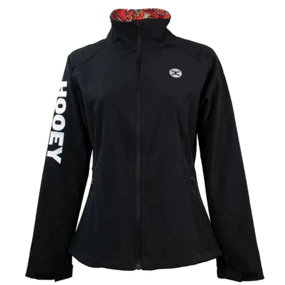 Hooey® Ladies Softshell Logo Black Jacket HJ105BK