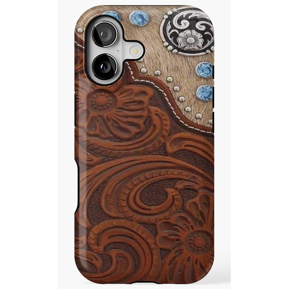 Hooey Logo Brown Floral Pattern Graphic Art Phone Case for iPhone 11 12 13 14 15 16 17 Pro Max