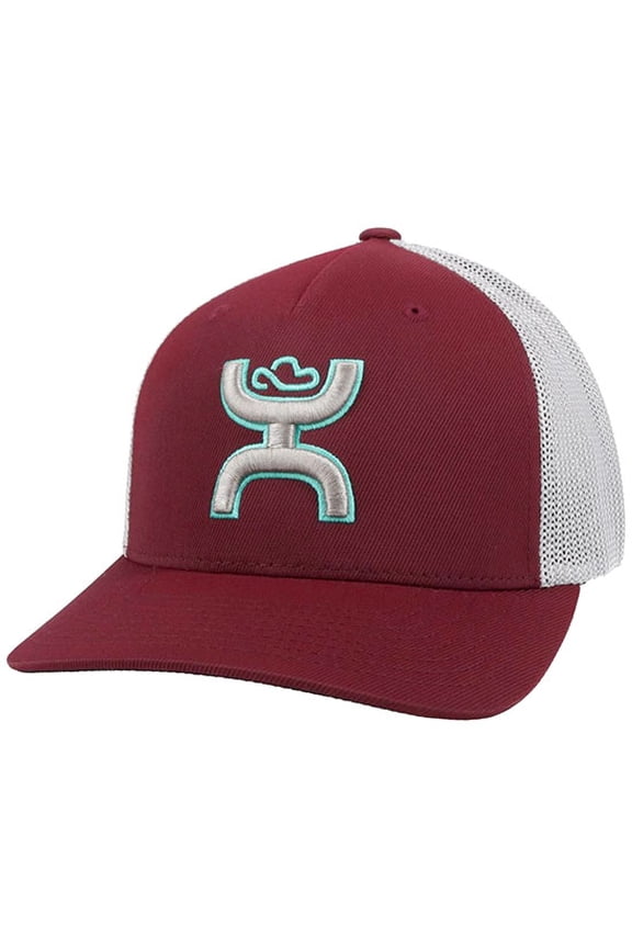 Men's "Coach" Maroon and Grey Flexfit Hat 2112MAGY