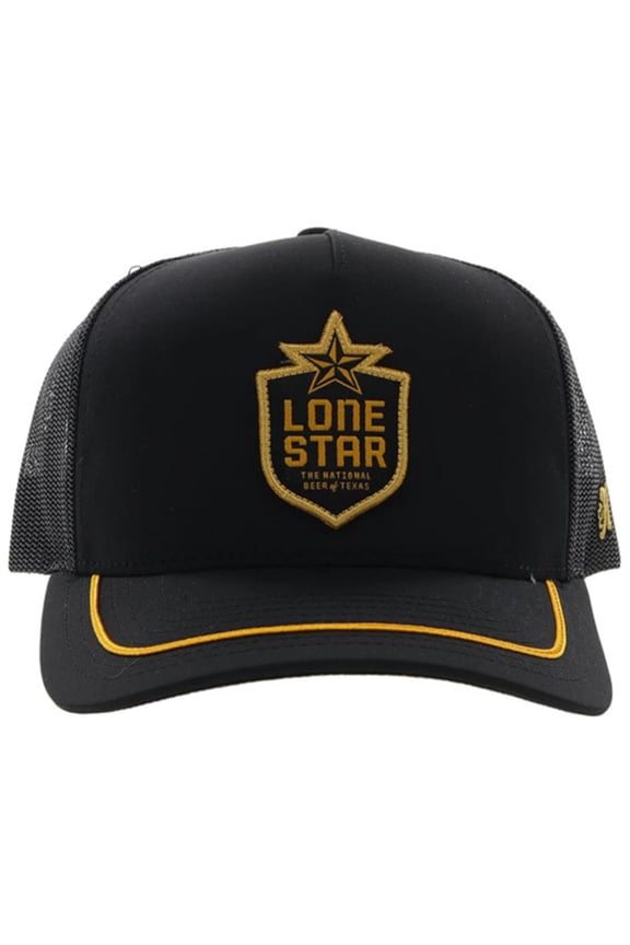 Hooey Men's Lone Star Mesh Back Trucker Cap - LS013T-BK One Size