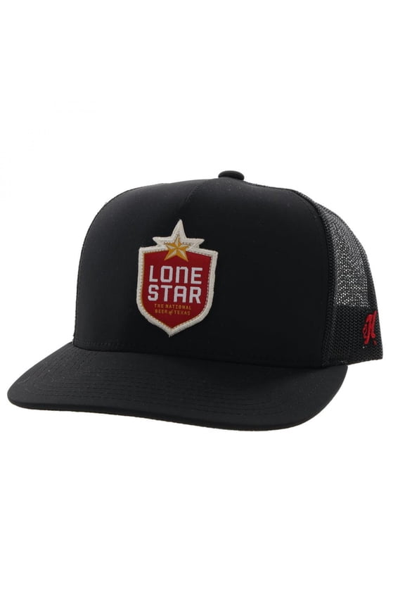 Hooey Men's Lone Star Mesh Back Trucker Cap Black One Size
