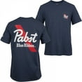 thumbnail image 1 of Hooey Men's Pabst Blue Ribbon Graphic Blue T-Shirt HT1638NV, 1 of 3