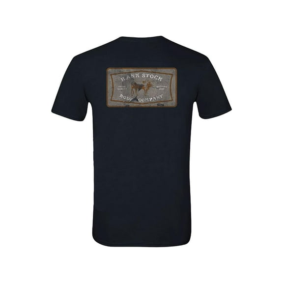 Hooey Men's Rank Stock Short Sleeve T Shirt Black Medium
