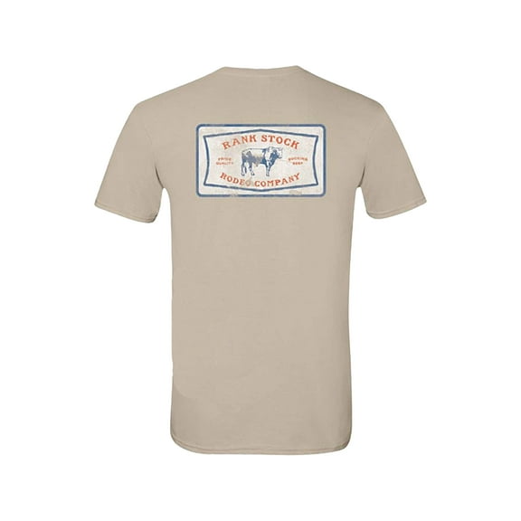 Hooey Men's Rank Stock Short Sleeve T Shirt Sand Medium