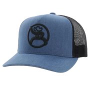 Hooey Mens Roughy Strap 5-panel Denim Charcoal Trucker Cap 4031T-DECH
