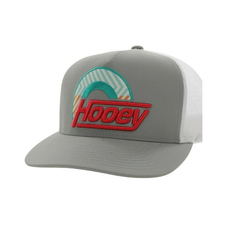 Hooey Men's Suds Logo Embroidered Trucker Cap Grey One Size