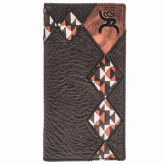 Hooey Men's Tahonta Patchwork Rodeo Wallet Brown One Size