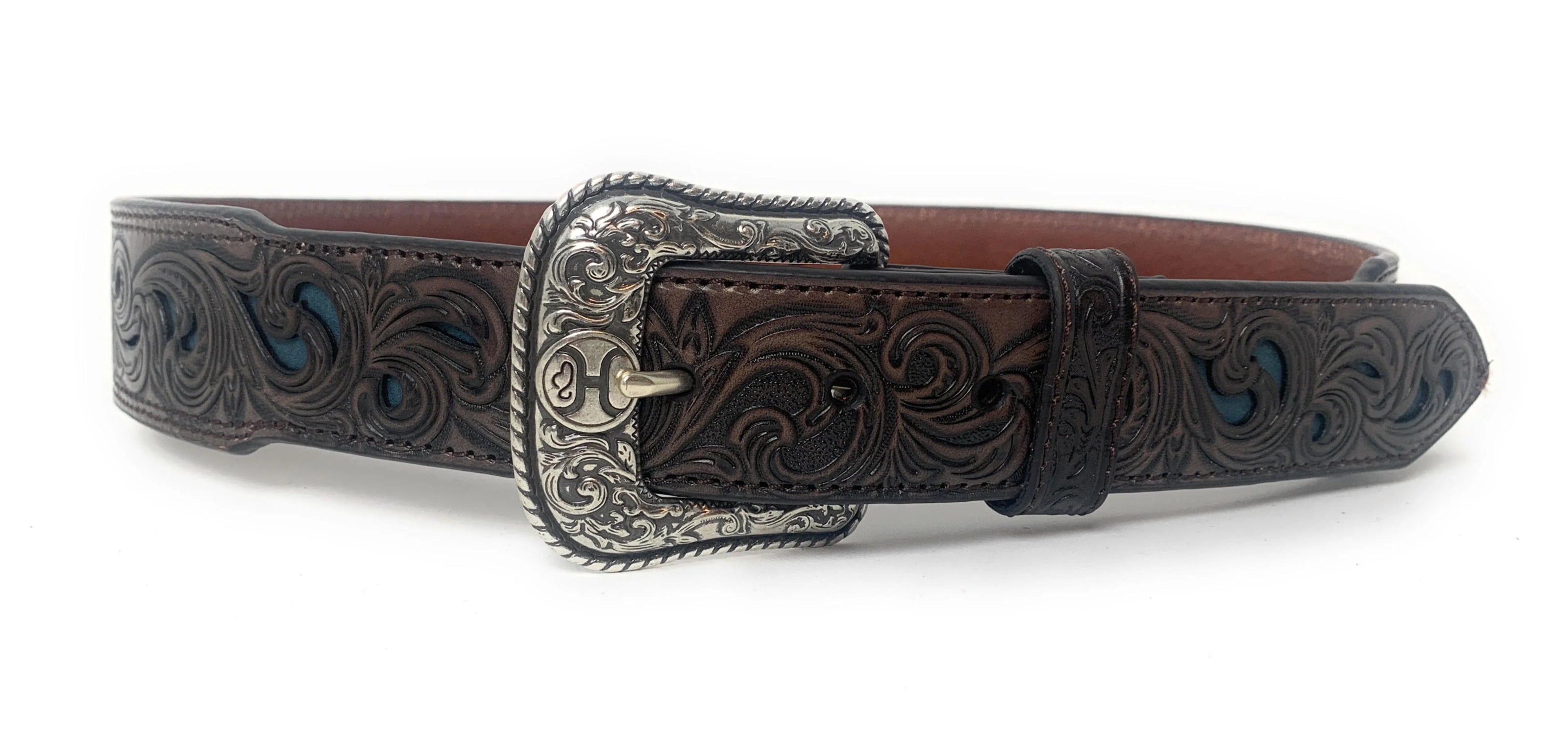 Western Belt - Hooey Flora (Natural/Brown/Red)