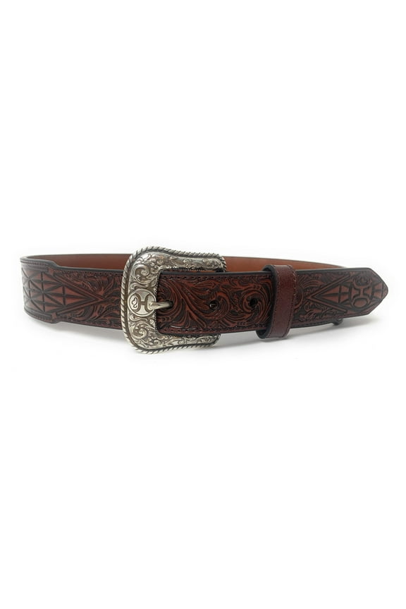 Men's Tapered Geo Floral Western Belt - 2080BE4