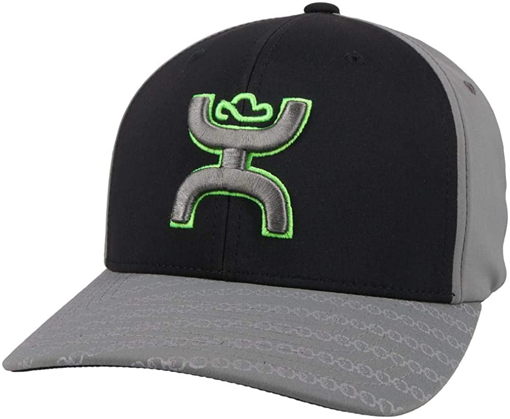 Hooey Mens Solo III FlexFit 6-Panel Baseball Hat, Embroidered Logo