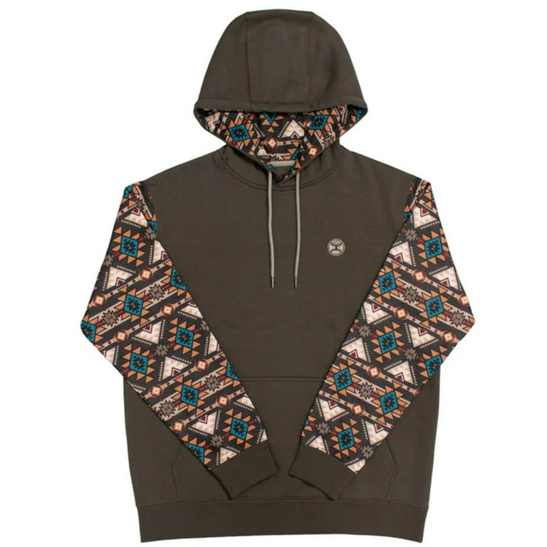 Hooey® Men's Summit Aztec Print Brown Pullover Hoodie HH1191BR