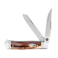 thumbnail image 1 of Hooey OX Horn Double Blade Large Trapper Knife HK130, 1 of 2