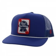 Hooey  Mens Pabst Blue Ribbon 5-panel Blue Trucker Cap 2274T-BL