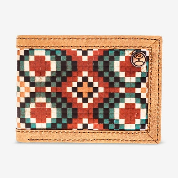 Hooey Men's Rodeo Takoda Tan Western Bifold Wallet HFBF034-TNAZ