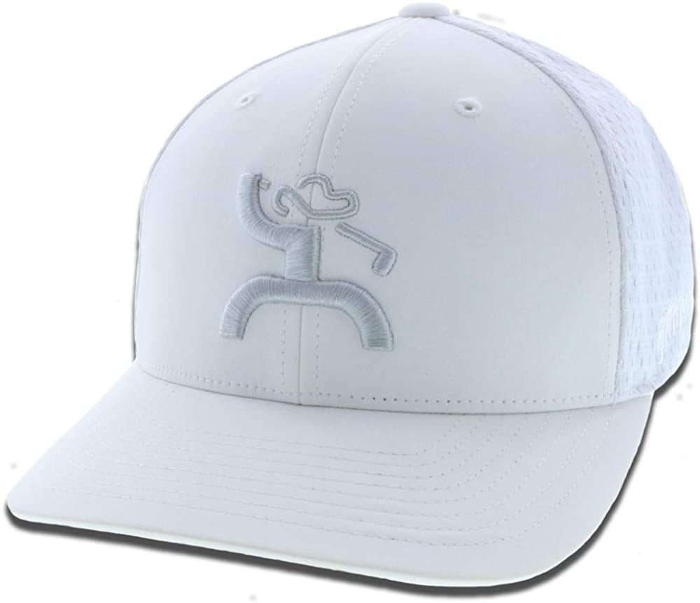 Hooey Unisex Golf Embroidered Flexfit Fitted Baseball Cap Hat White Small Medium Walmart