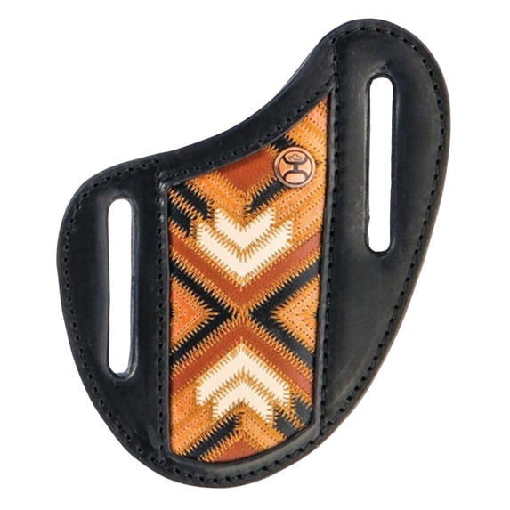 Hooey Unisex Montezuma Southwestern Pancake Knife Sheath Black/Brown One Size