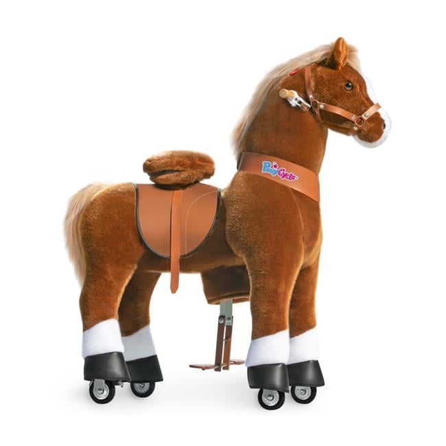 Hoof Horse Toy Brown White Walmart
