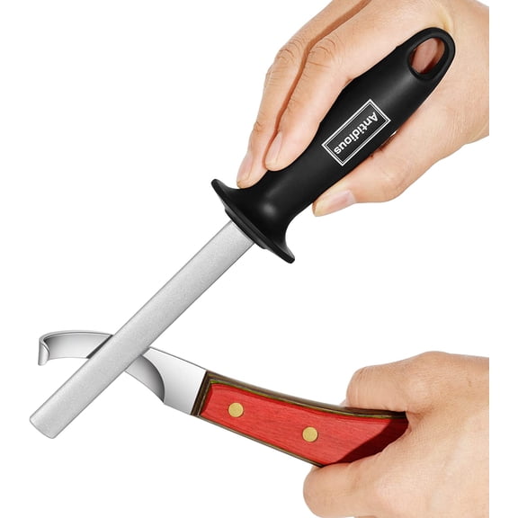 Hoof Knife Sharpener, 5 inch Farrier tool Honing Rod with Diamond Coated to Keep Hoof Knives and Cutting Instruments Sharp