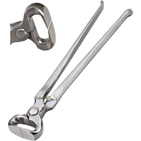 Hoof Nipper 14" Vanadium Steel Farrier Tool in Dull Finish Drop Forged