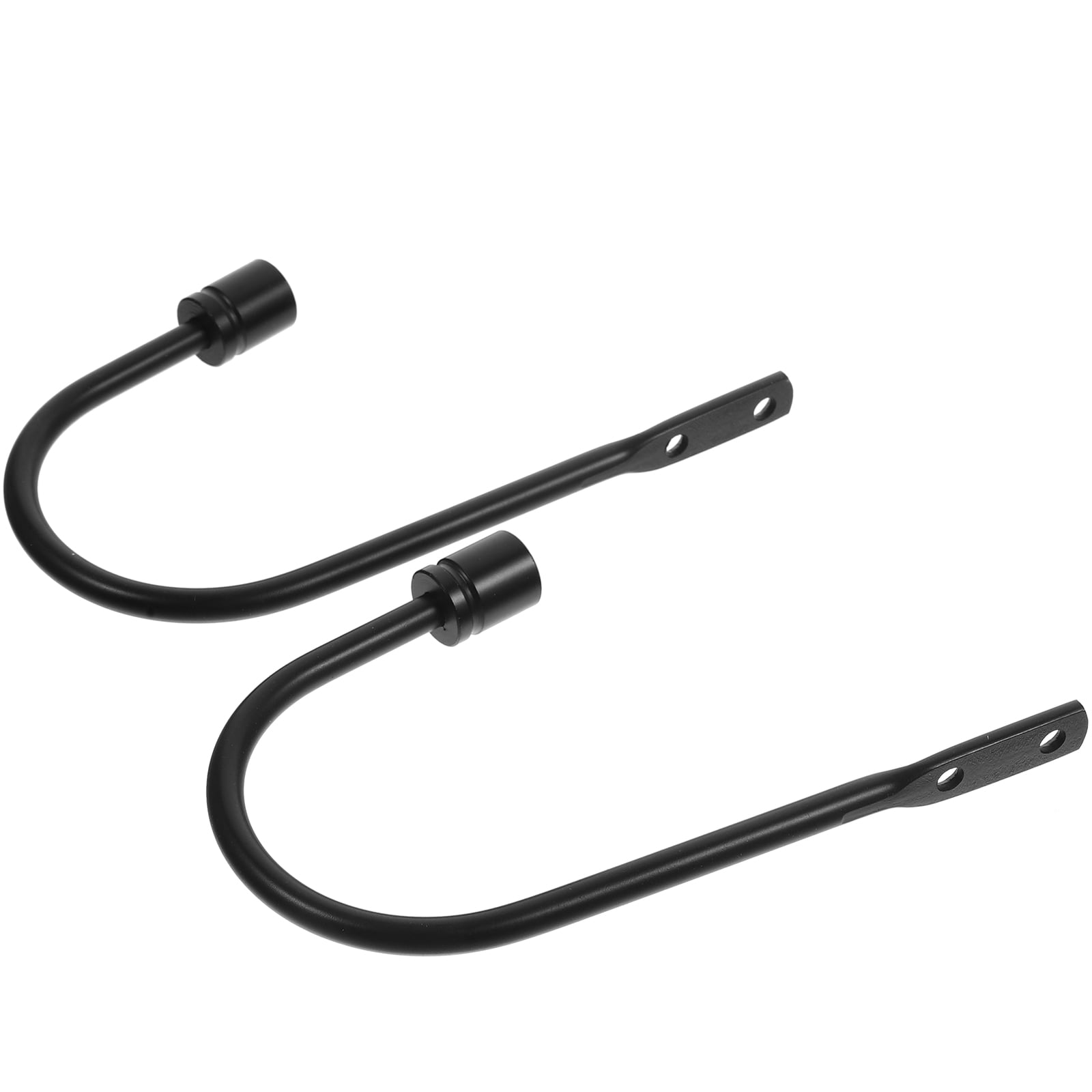 Hook 2 Sets Ushaped Curtain Hooks for Wall Holdbacks Holders Iron Stop