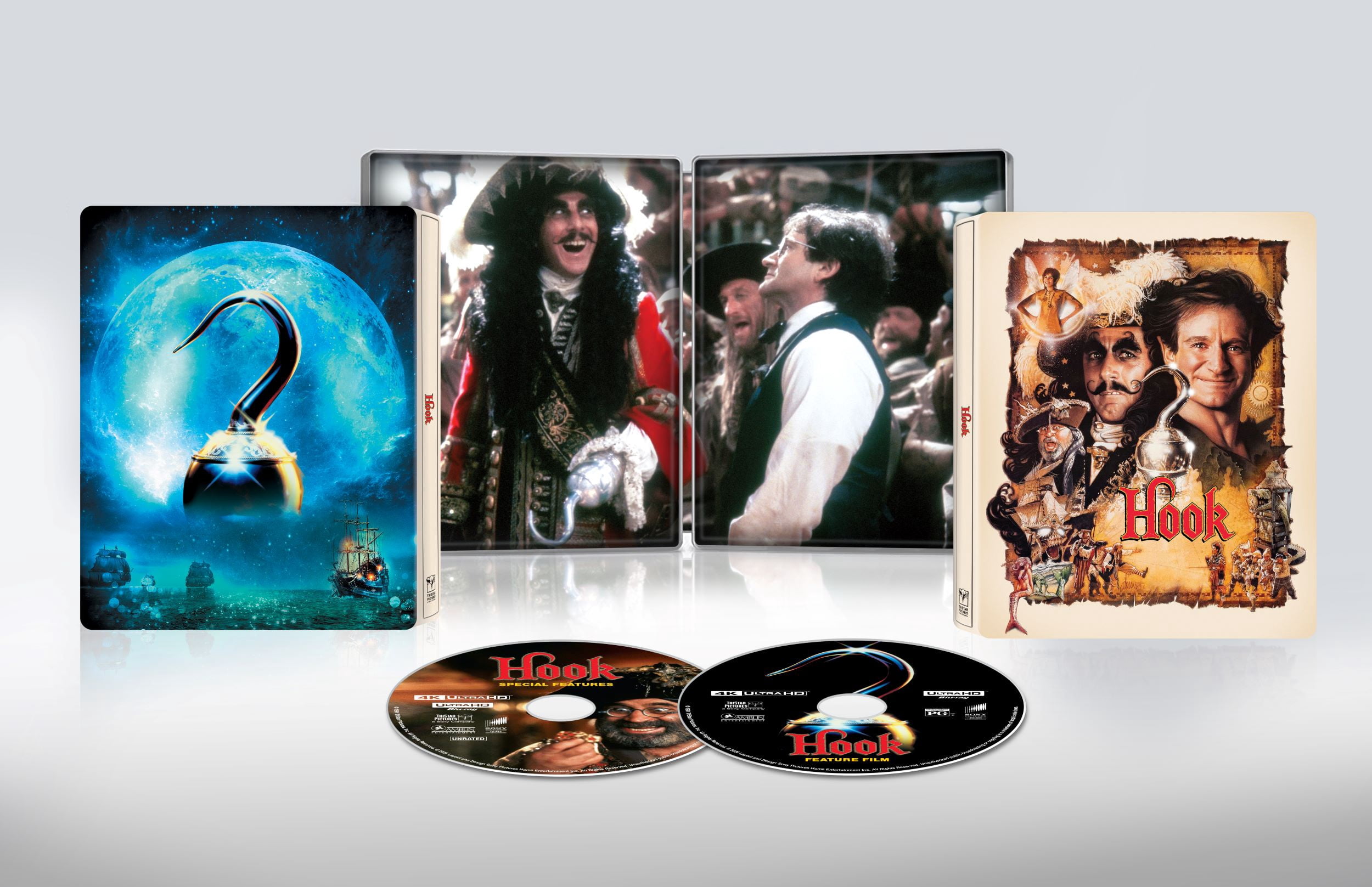 Hook 35th Anniversary Edition (Steelbook) (4K Ultra HD + 4K Special Features Disc + Digital Copy) Sony Pictures Home Entertainment, Children, Family