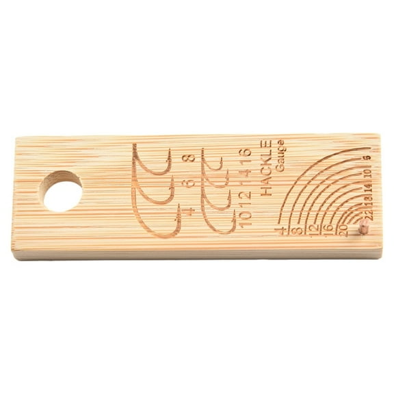 Hook And Hackle Gauge Fly Tying Tool Fishing Fishing Accessories Measuring Tool