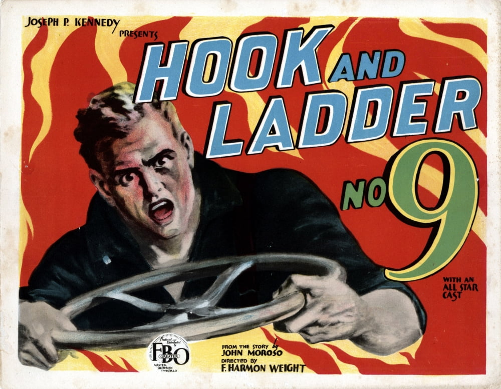 Hook And Ladder No 9 Canvas Art - (28 x 22)