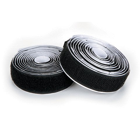 Hook And Loop Strip - Self-Adhesive - Black - 3/4 Inch X 5 Feet
