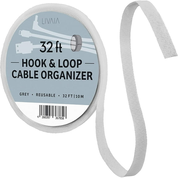 Hook And Loop Tape Black 32ft Self Adhesive Tape For Office Organization Home