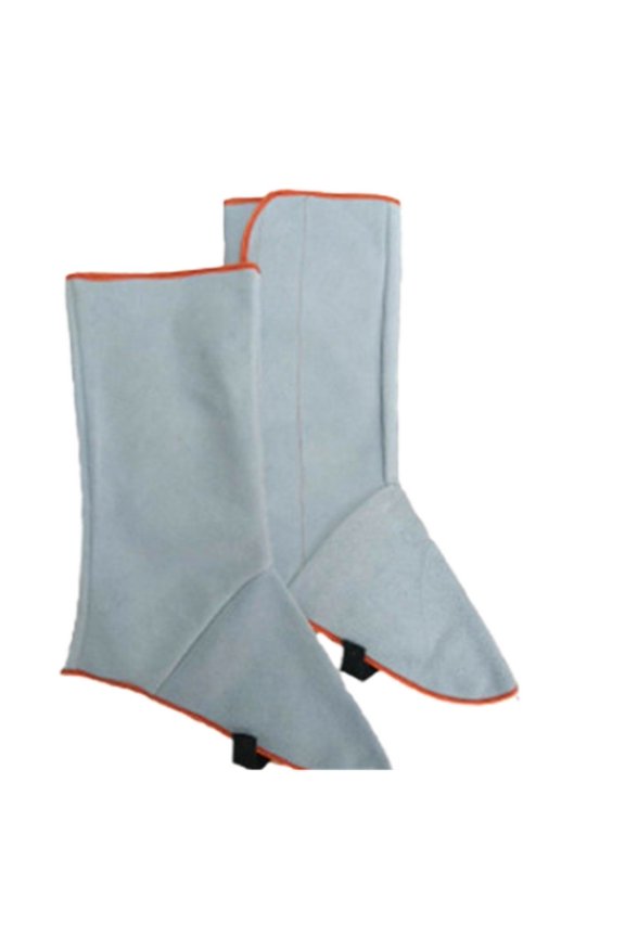 Hook And Loop Welding Leather Long Shoes Boots Leather Welding Fire Protection Welder Foot Cover Wear Insulation Safety Shoes ,Easy to Use