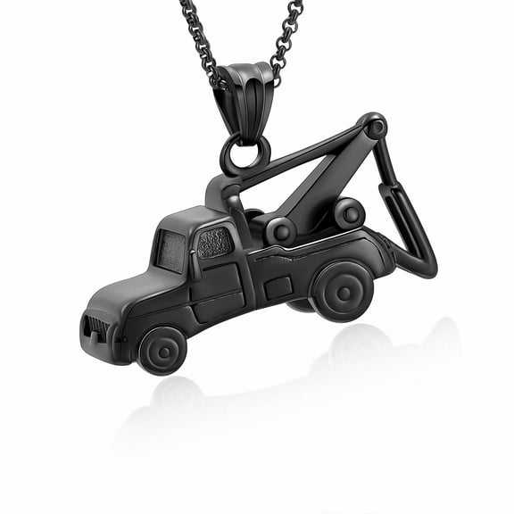 Hook Arm Car Urn Necklace for Men Women Stainless Steel Cremation Jewelry Memorial Keepsakes Pendant for Human Ashes Holder