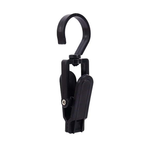 Hook Clip Super Strong Plastic Swivel Hook Clip Curtain Clamp Laundry Pin for Hats Pants Towels Beach Supplies 360 Rotation Household Holding Swivel Hook