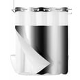thumbnail image 1 of No Hook Cloth Fabric Shower Curtain with Snap in Liner, Black White Waterproof Shower Curtains Set with See Through Top Window, Gradient Gray Monochrome Minimalist Stripe Bath Curtains Shower 66"x72", 1 of 6