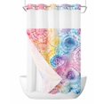 thumbnail image 1 of No Hook Cloth Fabric Shower Curtain with Snap in Liner, Colorful Waterproof Shower Curtains Set with See Through Top Window, Ethnic Modern Abstract Geometric Bath Curtains Shower 54"x78", 1 of 6