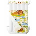 thumbnail image 1 of No Hook Cloth Fabric Shower Curtain with Snap in Liner, Cute Lion Waterproof Shower Curtains Set with See Through Top Window, Funny Animal Cartoon Modern Bath Curtains Shower 36"x72", 1 of 6