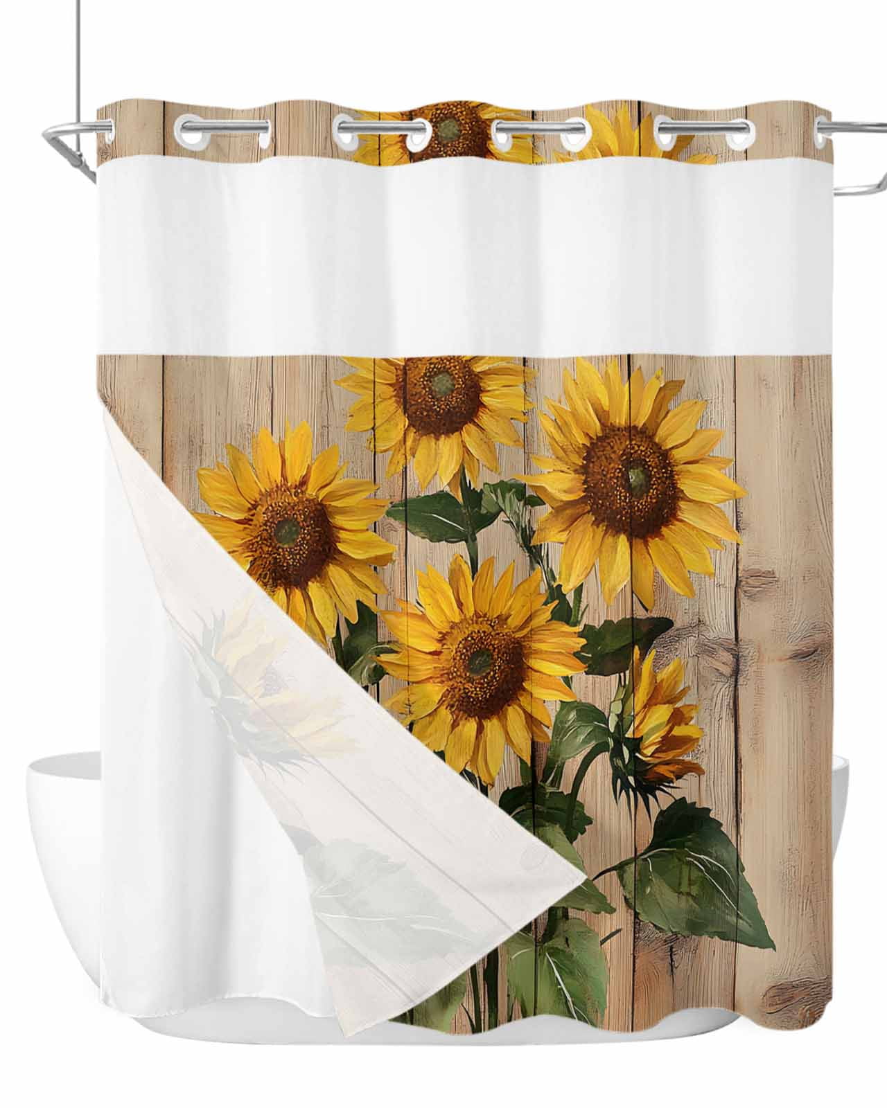 Shower Curtains With Sunflowers