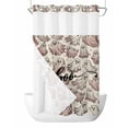 thumbnail image 1 of No Hook Cloth Fabric Shower Curtain with Snap in Liner, Ghost Halloween Waterproof Shower Curtains Set with See Through Top Window, Cute White Pink Rustic Bath Curtains Shower 54"x78", 1 of 6