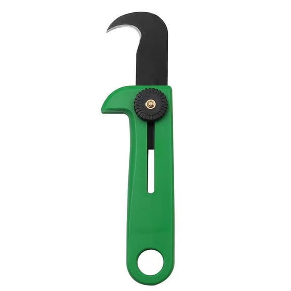 Hook Cutter, L-Shaped, Box Cutter,Multi-Utility Cutting Tool Package Opener, Rope & Rubber Band Cutter, Camping Tool (Green)