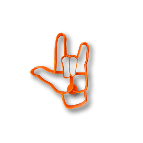 Hook Em Horns, I love you sign Cookie Cutter- Fast Shipping - Sharp Edges - Exceptional Quality