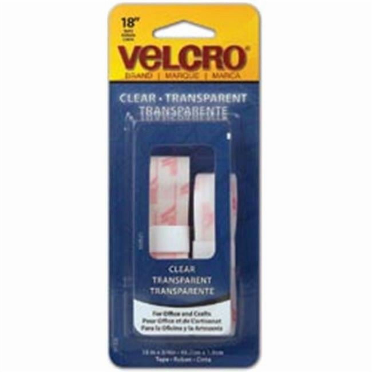 Hook Eye Adhesive(r) Brand Fasteners 343720 Hook Eye Adhesive- R - brand STICKY BACK- R - Tape .75 in. x 18 in. -Clear