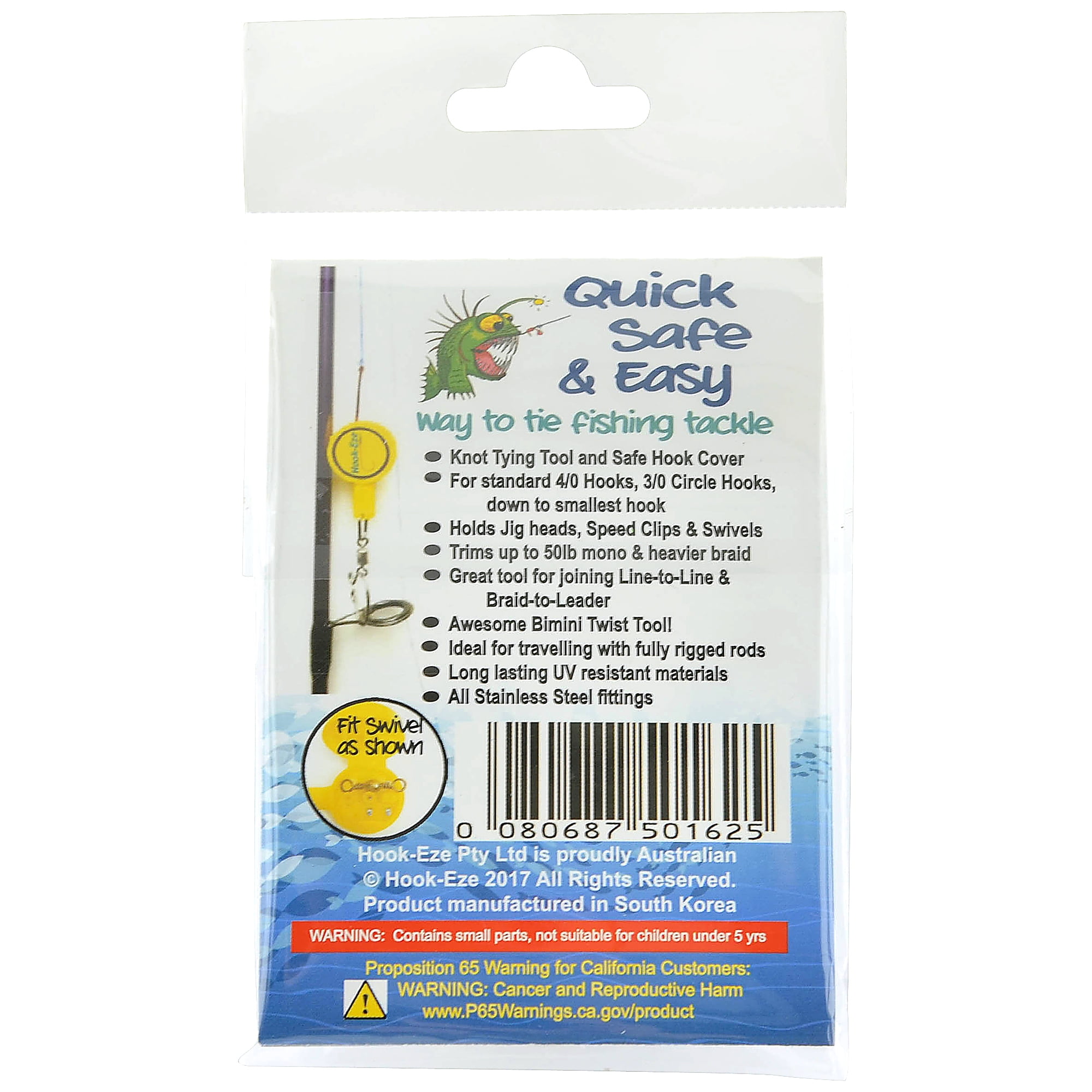 hook-eze tackle box pack Fish Knot Tying Tool Twin > Fisho's World By covering the hook River and Coast Hook-Eze