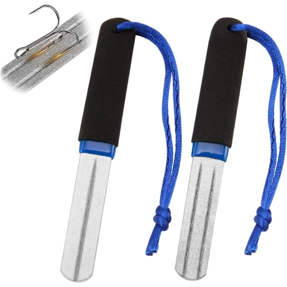 Hook File Sharpener Fishing 2PCS Precision V-Groove Dart Sharpener | Compact, slim design for optimal steeltip dart maintenance, rapid sharpening tool for reduced bounce outs