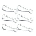 thumbnail image 1 of Hook Flagpole Flag Metal Snap Flappole Clips Attachment Hooks Pole Clip Stainless Steel Spring Heavy Rope Duty Carabiner, 1 of 1