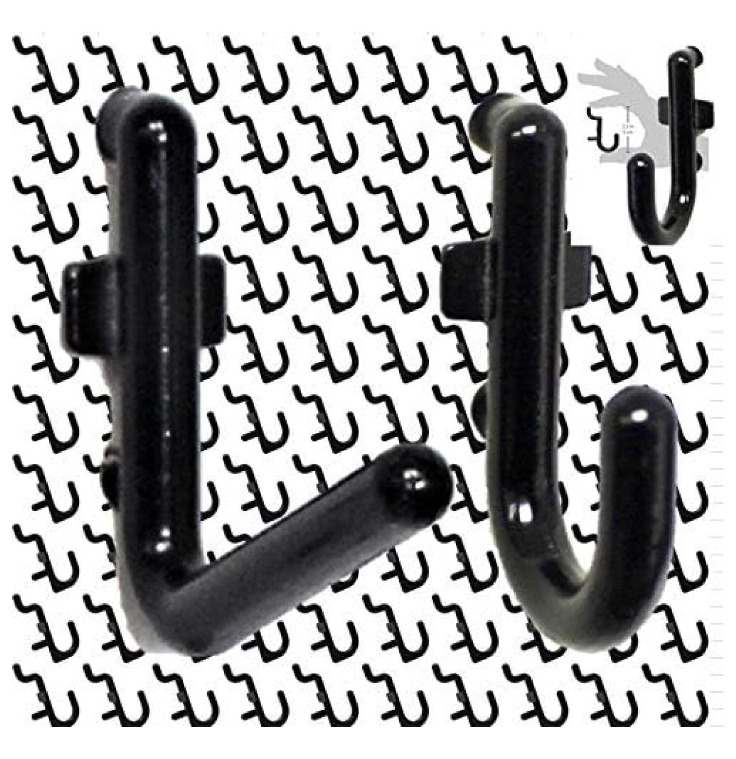 Hook Kit - Pegboard Tool Storage Garage Organizer Choice B/W (300, Black)