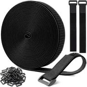 Hook and Loop Tape with Adhesive Backing, Integrated Hook and Loop Fastener, No Glue Required, Cable Management Tape, Self-Adhesive Wire Fastener, Fixing Tape, Buckle